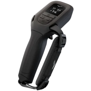 Lift Foils Fernbedienung von vorne mit Display, ergonomischem Griff und Handschlaufe