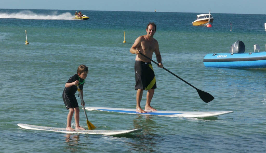 Fliteboard-CEO David with his son