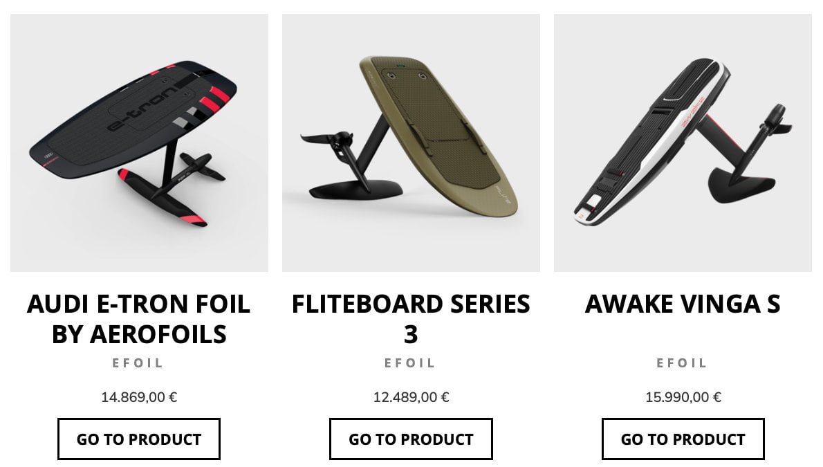 eFoil price - buying an eFoil made easy - E-SURFER