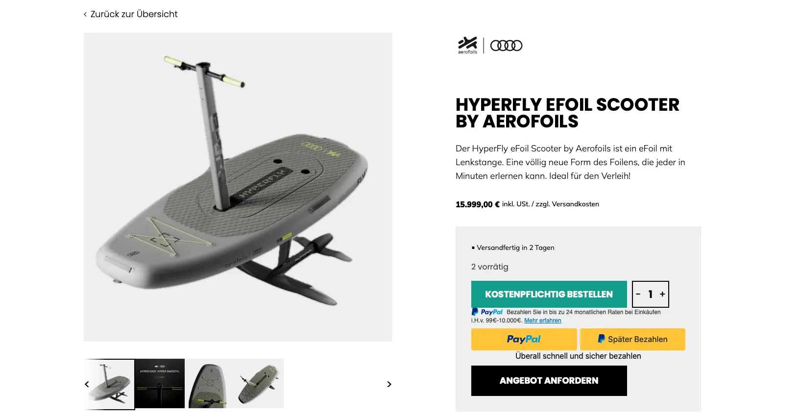 Elektro Jetski Alternative - eFoil Scooter