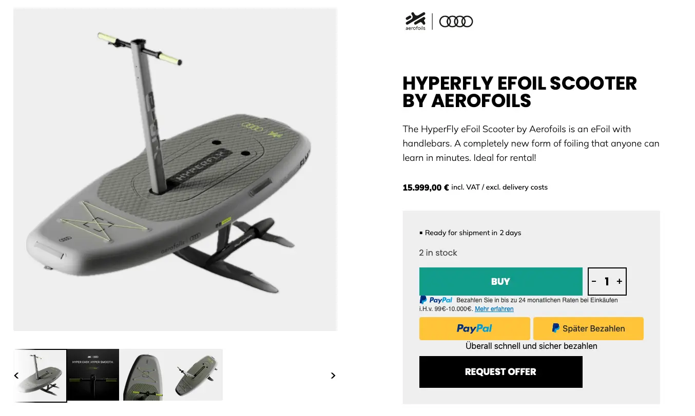 electric jetski alternative - Aeroroils HyperFly