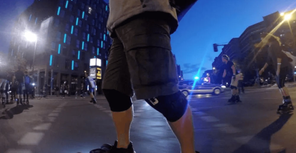 Elektro-Skateboard-Polizei