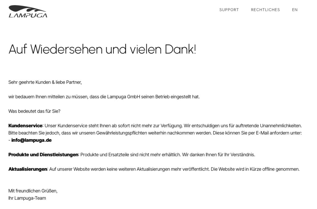 Lampuga Elektro Surfbrett