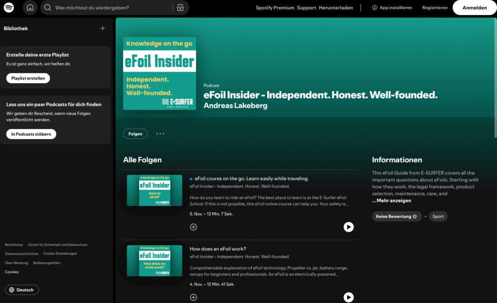 eFoil Insider on Spotify
