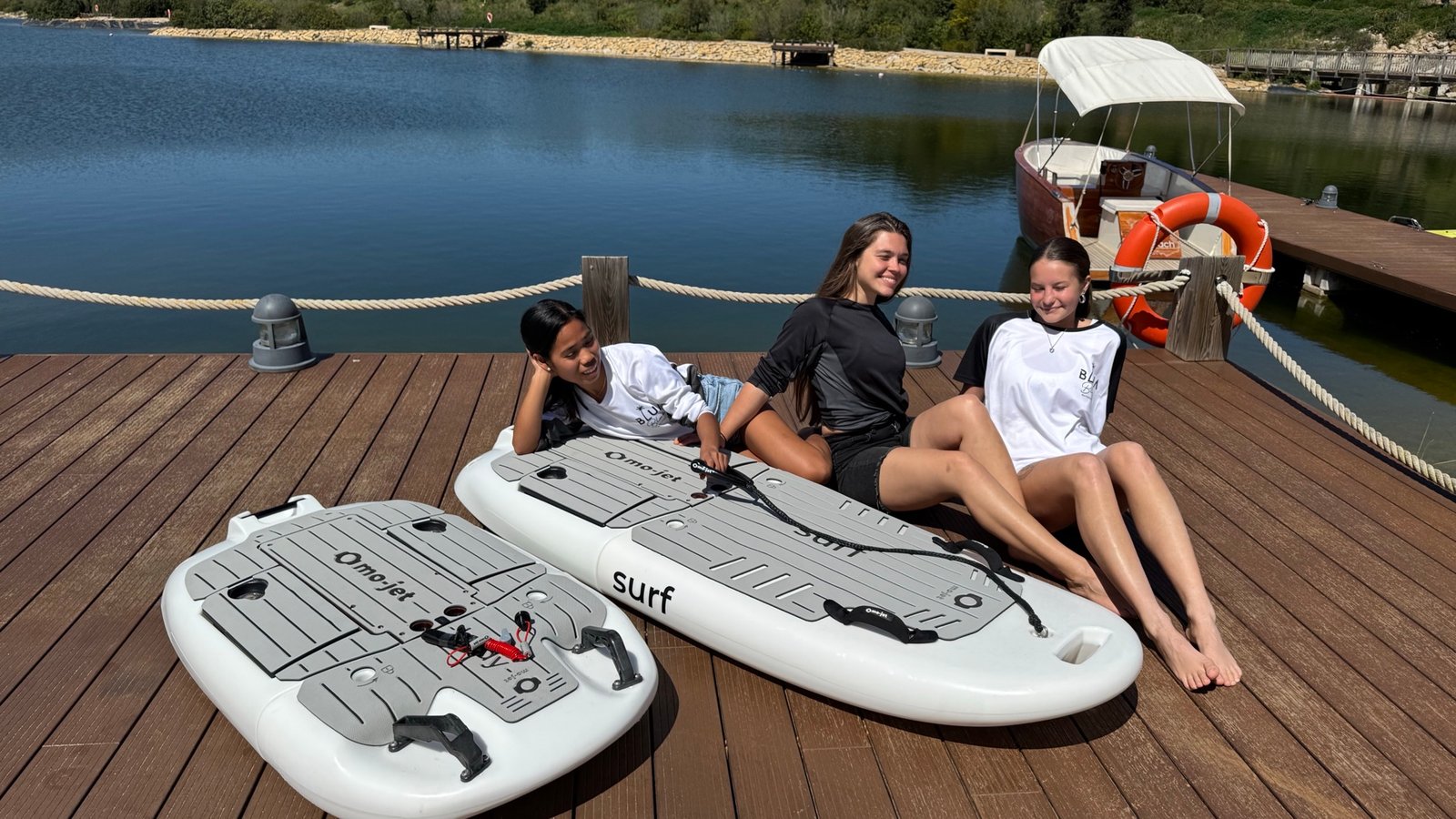 mo-jet Bodyboard und mo-jet Surf am Steg im La Reserva Club Sotogrande